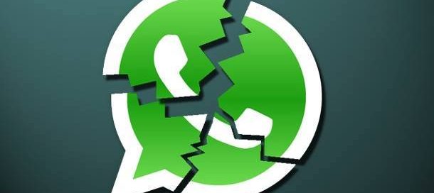 messaggio whatsapp crash
