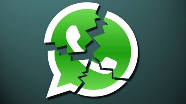 messaggio whatsapp crash