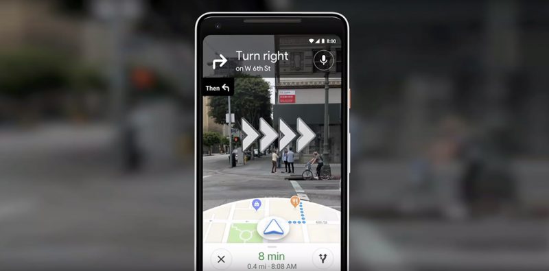 Google Maps augmented reality realtà aumentata